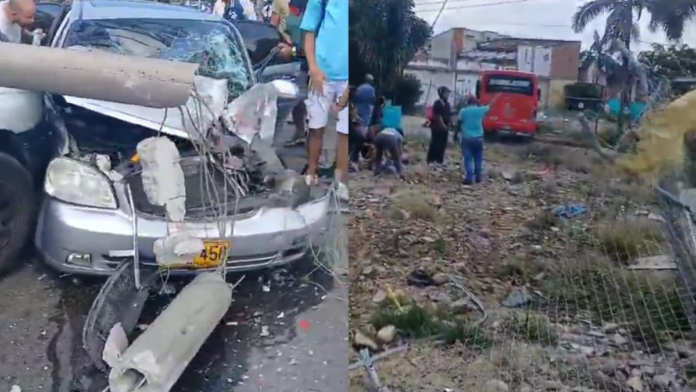 video-|-aparatoso-accidente-en-robledo,-medellin:-volqueta-choco-contra-varios-vehiculos
