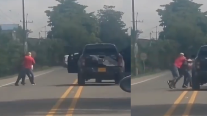 video-|-conductor-fue-victima-de-robo-en-inmediaciones-de-la-via-que-comunica-a-villa-rica-y-puerto-tejada:-delincuentes-huyeron-con-la-camioneta