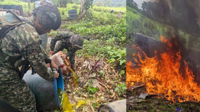 golpe-contundente-contra-las-estructuras-criminales-en-narino:-ejercito-nacional-destruyo-10-laboratorios-para-el-procesamiento-de-coca-en-noviembre