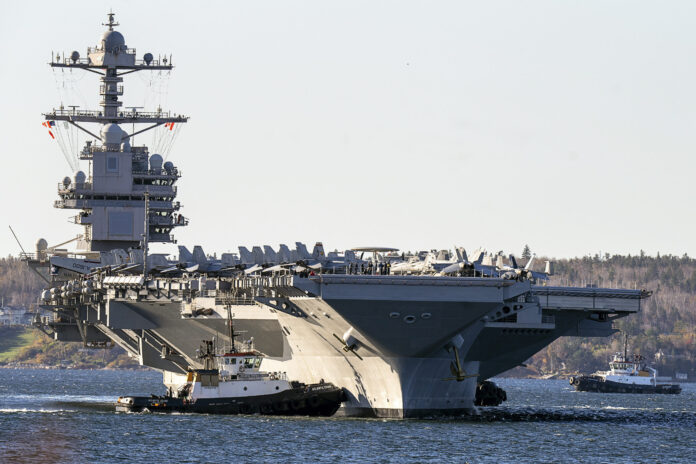 el-portaaviones-uss-gerald-r.-ford-pasa-por-espana-para-unirse-al-despliegue-en-el-caribe