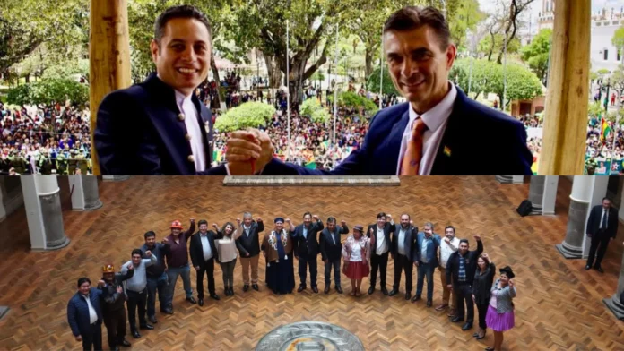 paz-y-lara-reciben-credenciales;-arce-y-el-mas-salen-de-palacio