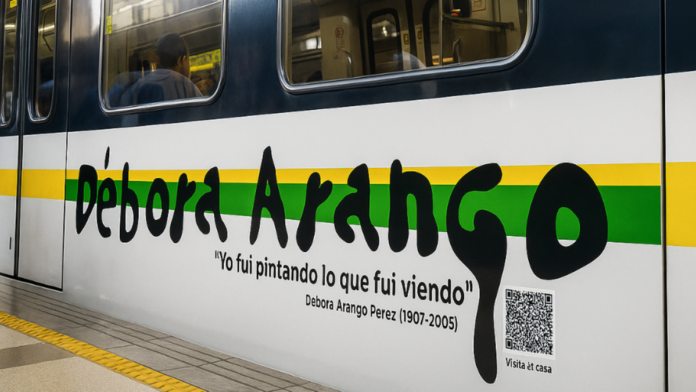 el-metro-de-medellin-lleva-la-huella-de-debora-arango-a-sus-vagones:-el-homenaje-a-una-de-los-artistas-mas-importantes-de-colombia