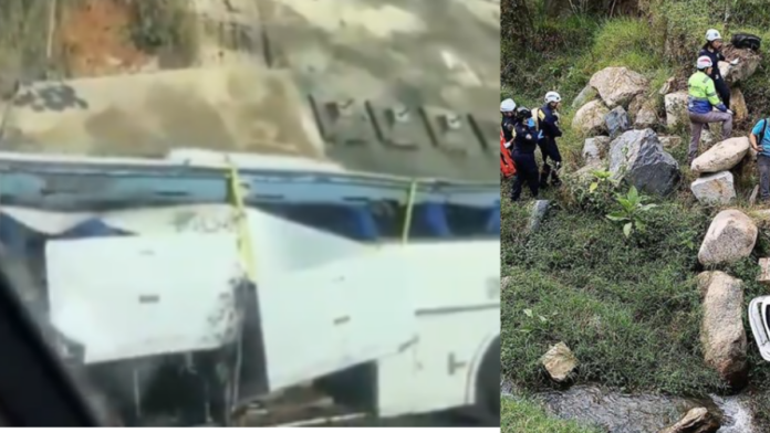 video-|-asi-quedo-bus-que-cayo-al-abismo-en-antioquia-tras-accidente-que-dejo-17-personas-fallecidas:-impactantes-imagenes-de-los-restos