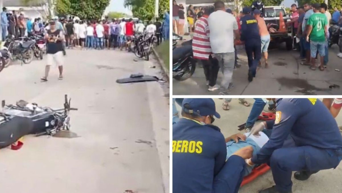 hombre-habria-atropellado-a-dos-personas-en-accidente-de-transito-en-sahagun,-cordoba:-casi-es-linchado-por-la-comunidad-al-intentar-huir