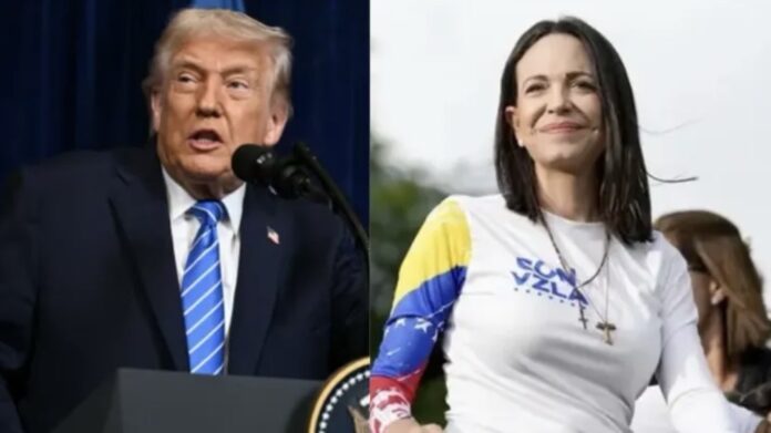 trump-pone-en-duda-a-maria-corina-machado-como-futura-presidenta-de-venezuela:-“seria-duro-para-ella”