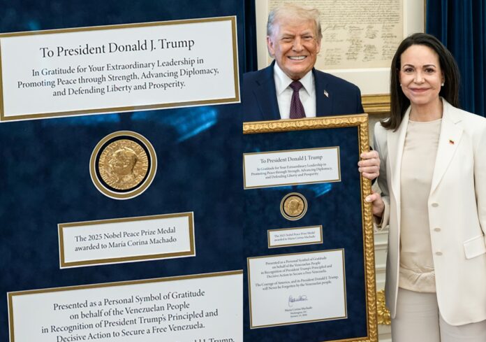 el-centro-nobel-de-la-paz-aclara-que-la-medalla-puede-cambiar-de-dueno,-pero-el-titulo-es-intransferible