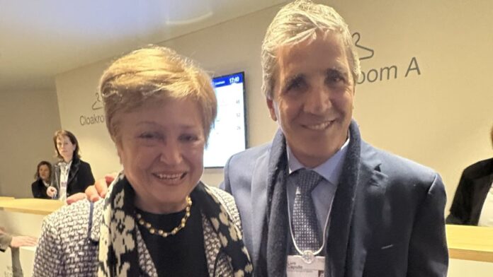 kristalina-georgieva-se-reunio-con-luis-caputo-en-davos-y-destaco-la-acumulacion-de-reservas