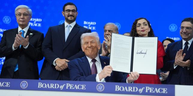 en-direct,-davos :-donald-trump-affirme-que-le conseil-de la paix-travaillera-« en coordination »-avec-les-nations-unies
