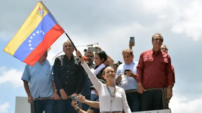 exiliada,-presa-o-marginada:-la-oposicion-a-la-que-el-chavismo-propone-dialogo