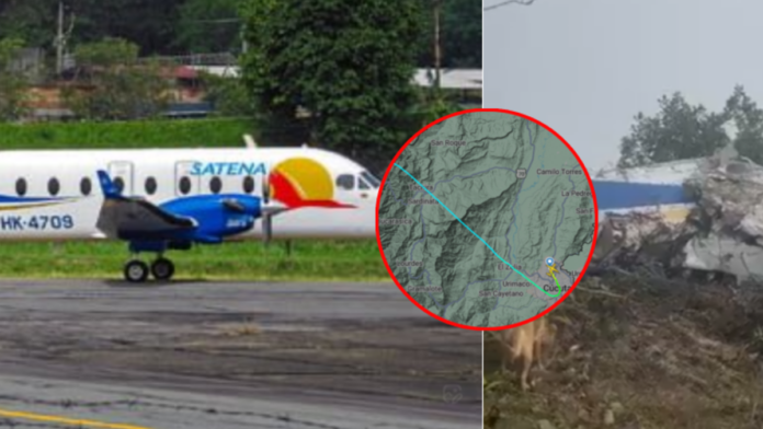 entregan-primeros-detalles-del-avion-de-satena-que-se-accidento-en-norte-de-santander-con-15-personas-a-bordo:-‘condiciones-adversas-permanentes’