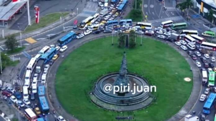 ¿que-dijo-la-alcaldia-de-cali-ante-el-impresionante-trancon-de-la-glorieta-del-monumento-a-la-solidaridad-que-se-viralizo-en-redes-sociales?