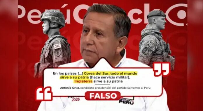perucheck:-candidato-presidencial-antonio-ortiz-difundio-informacion-falsa-sobre-el-servicio-militar-obligatorio