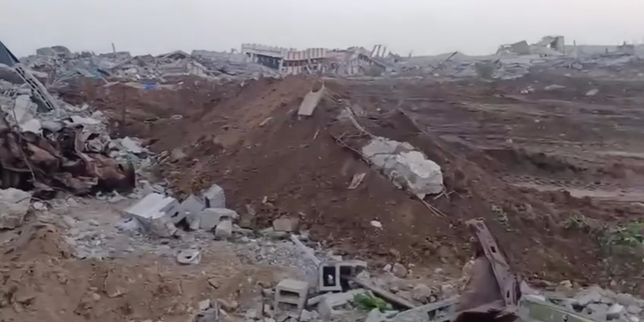 en-gaza,-un-cementerio-profano-para-recuperar-el-cuerpo-del-ultimo-ciudadano-israeli