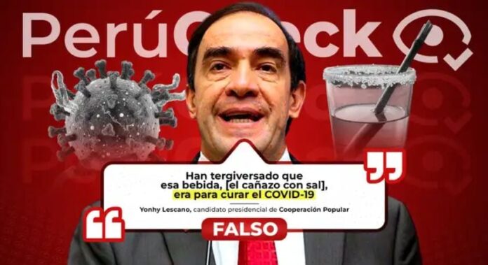 perucheck:-es-falso-que-yonhy-lescano-haya-sido-malinterpretado-al-afirmar-que-el-“canazo-con-sal”-podia-prevenir-el-covid-19