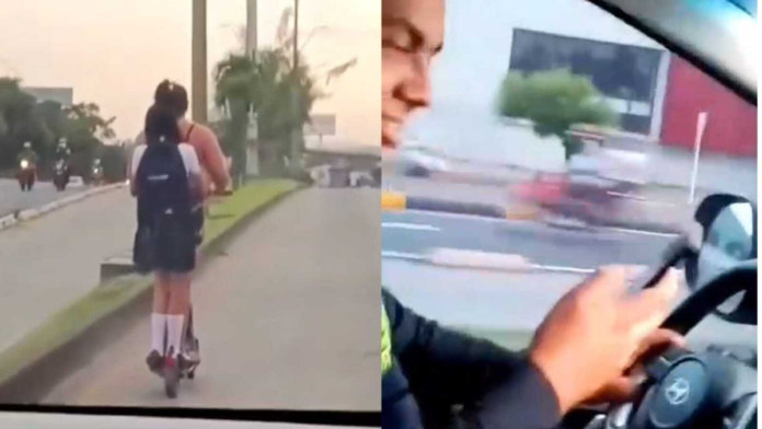 policias-que-insultaron-a-madre-e-hija-en-carril-del-mio-de-cali-enfrentaran-proceso-disciplinario