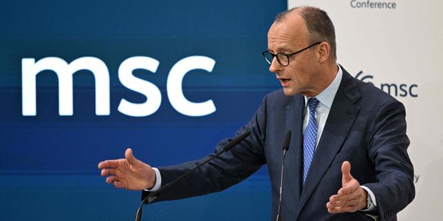 en-munich,-friedrich-merz,-el-canciller-aleman,-juge-qu’«a-l’ere-des-grandes-puissances»-la-liberte-europeenne-«n’est-plus-acquise»