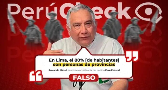 perucheck:-¿el-80%-de-lima-esta-compuesto-por-personas-de-provincia?-es-falso-lo-afirmado-por-el-candidato-armando-masse