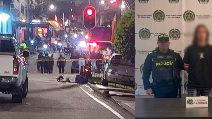 medellin:-a-la-carcel-hombre-implicado-en-violento-ataque-a-balazos-contra-dos-policias-en-el-barrio-aranjuez