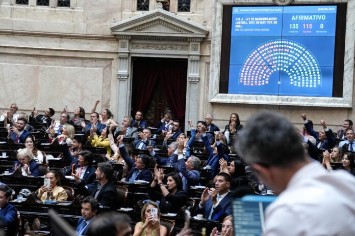 milei’s-labor-reform-greenlit-by-deputies,-will-move-back-to-senate-for-final-step