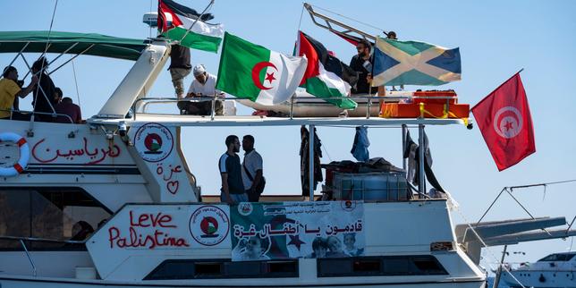 en-tunez,-sept-militantes-propalestiniens-de-la-flottille-pour-gaza-estan-detenidos