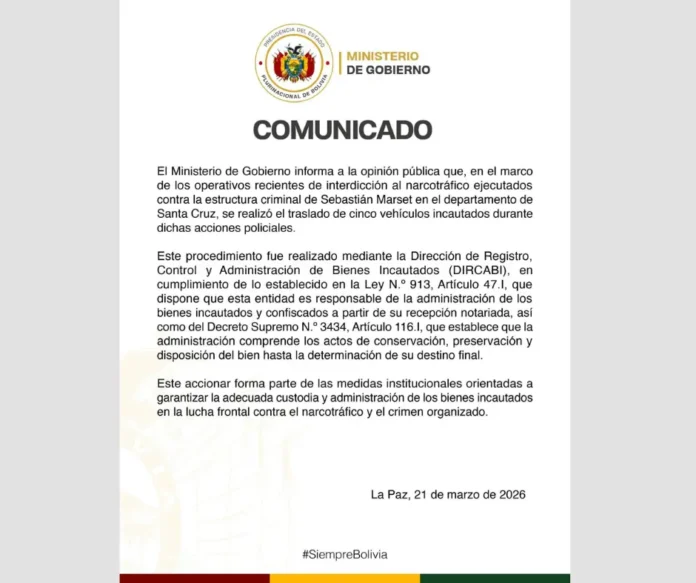 dircabi-traslada-cinco-vehiculos-incautados-en-operativos-contra-la-estructura-criminal-de-marset