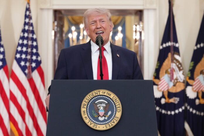 “estamos-trabajando-codo-con-codo”:-trump-destaca-la-alianza-petrolera-con-venezuela-en-su-discurso