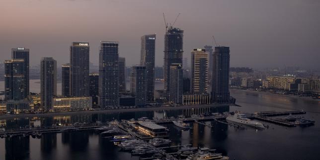en-dubai,-en-el-barrio-ultrahuppe-de-palm-jumeirah,-desierto-entre-los-turistas:-«-c’est-tres-calme,-un-peu-trop-pour-moi-»