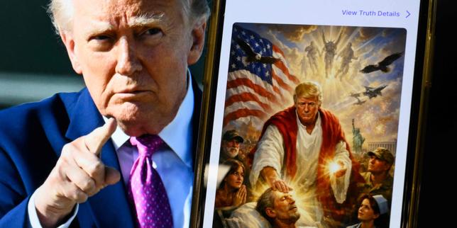 attaques-contre-le-pape,-fotomontaje-en-cristo:-donald-trump-ouvre-una-crisis-avec-les-catholiques-americains-et-choque-sa-base