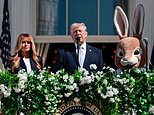 trump-hails-relentless-bombing-of-iran-alongside-melania-and-giant-easter-bunny-as-kids-descend-on-white-house