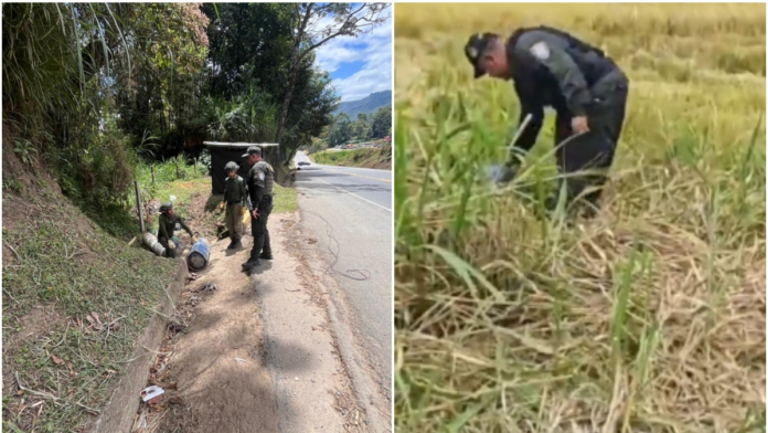 los-disidentes-intentaban-nuevo-ataque-como-en-la-via-panamericana,-en-cajibio,-ocultando-cinco-cilindros-en-una-alcantarilla:-esta-vez,-en-piendamo.