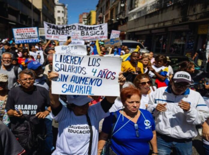 protestas-en-venezuela-en-el-dia-del-trabajador:-aseguran-que-aumento-de-ingreso-minimo-integral-no-cubre-las-necesidades-basicas