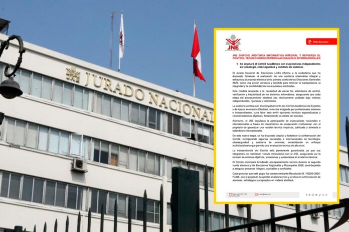 jne-dispone-auditoria-informatica-en-elecciones-2026-con-expertos-nacionales-e-internacionales