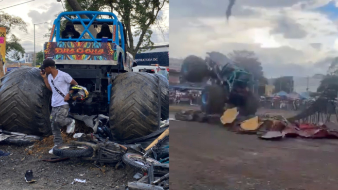video-del-momento-exacto-cuando-conductora-de-camioneta-gigante-‘monster-truck’-perdio-el-control-del-vehiculo-y-atropello-a-38-personas-en-popayan