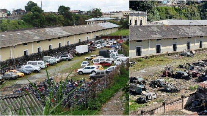 en-fotos:-asi-desmantelaron-la-antigua-estacion-del-ferrocarril-de-armenia;-se-robaron-las-rejas,-puertas-y-hasta-partes-de-vehiculos-abandonados