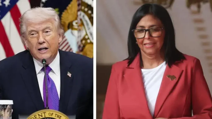 delcy-rodriguez-rechaza-idea-de-trump-del-“estado-51-de-venezuela”