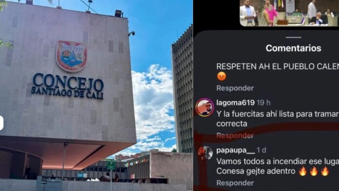 concejales-de-cali-denunciaron-presuntas-amenazas-de-particulares-de-incendiar-la-edificacion-del-cabildo-con-ellos-dentro:-¿que-medidas-se-tomaron?