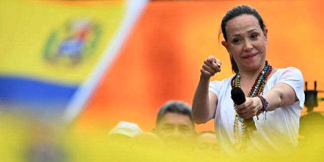 la-oponente-venezuelienne-maria-corina-machado-se-voit-candidata-en-cas-d’election-presidentielle