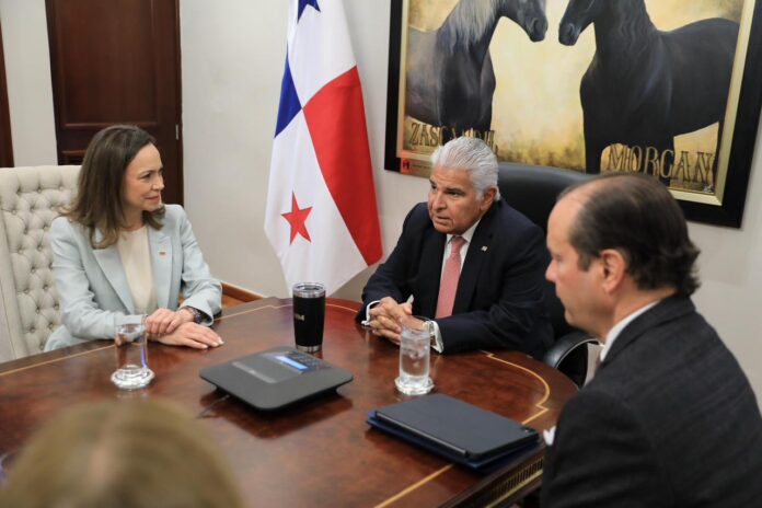 presidente-de-panama-recibio-a-maria-corina-machado-en-el-palacio-de-las-garzas