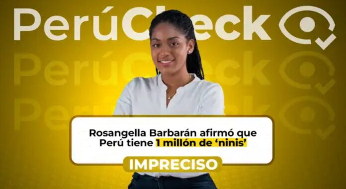 perucheck:-¿es-verdad-que-en-el-peru-hay-“un-millon-de-ninis”,-como-afirmo-rosangela-barbaran?