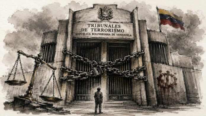 los-tribunales-del-terrorismo:-el-arma-judicial-que-el-chavismo-forjo-para-silenciar-a-venezuela