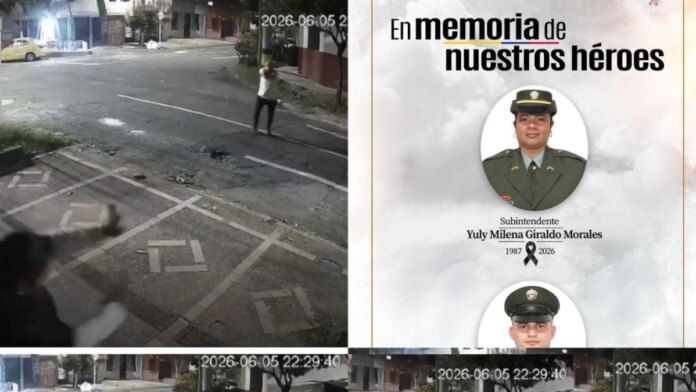 los-videos-que-serviran-de-prueba-en-el-presunto-homicidio-de-dos-miembros-de-la-sijin-en-medellin:-un-agresor-persiguio-a-la-detective-en-la-calle