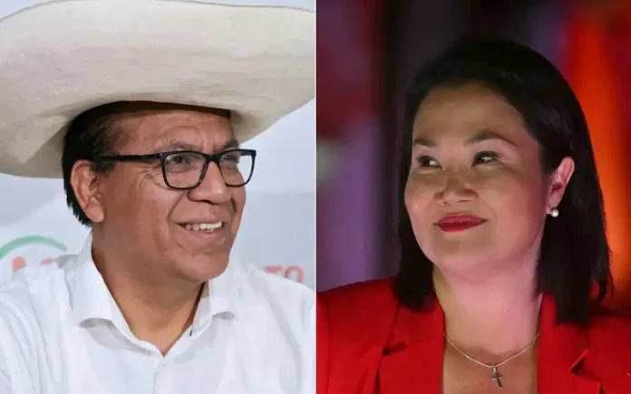 elecciones-en-peru:-sanchez-mantiene-0,25-puntos-de-ventaja-sobre-fujimori-con-95%-de-votos-contados