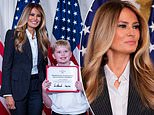 melania-stuns-in-dolce-suit-and-her-favorite-$900-shoes…-as-she-hands-out-prizes-amid-an-ai-storm-rattling-the-white-house