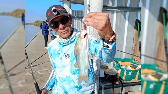 pesca-en-el-guazu:-excelente-momento-para-el-pejerrey-desde-los-muelles-de-zarate