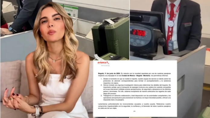 avianca-responde-a-denuncia-por-robo-de-equipaje-de-sofia-mendez,-esposa-del-alcalde-de-sincelejo,-durante-viaje-a-mexico:-llevan-a-cabo-investigacion