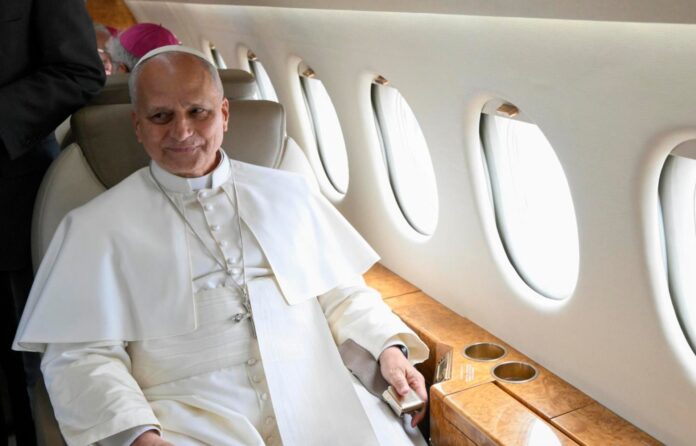 leon-xiv-llego-a-roma-tras-la-averia-del-avion-papal-en-el-final-de-su-viaje-a-espana