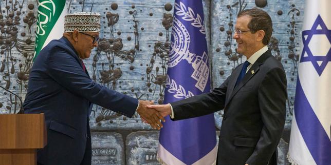el-presidente-de-somalilandia,-abdirahman-mohamed-abdullahi,-reservado-en-su-primera-visita-al-estado-de-israel