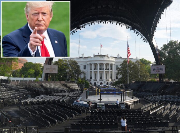 cumpleanos-de-trump:-una-pelea-de-ufc-y-miles-de-invitados-marcan-su-celebracion-en-la-casa-blanca