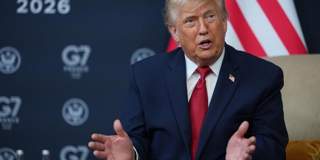 “es-mi-patron”,-lanza-donald-trump-al-llegar-a-una-reunion-del-g7,-a-evian