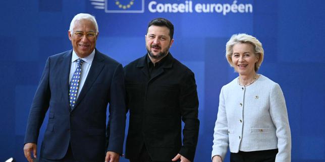 ucrania:-los-europeos-saludan-un-“momento-especial”-en-presencia-de-volodymyr-zelensky